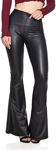Rock the Leather Flare Pants Trend with Style!