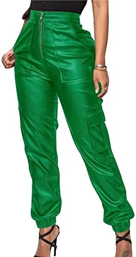 Green Leather Pants