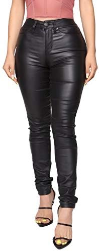 Faux Leather Pants Women