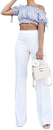 White Flare Pants