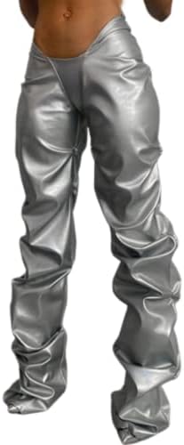 Leather Flare Pants