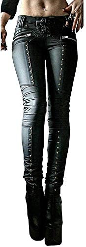 Faux Leather Pants Women