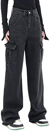 Denim Cargo Pants