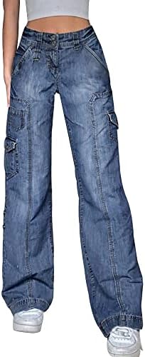 Denim Cargo Pants