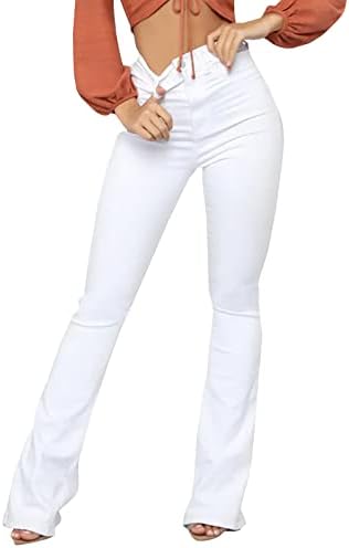 White Flare Pants