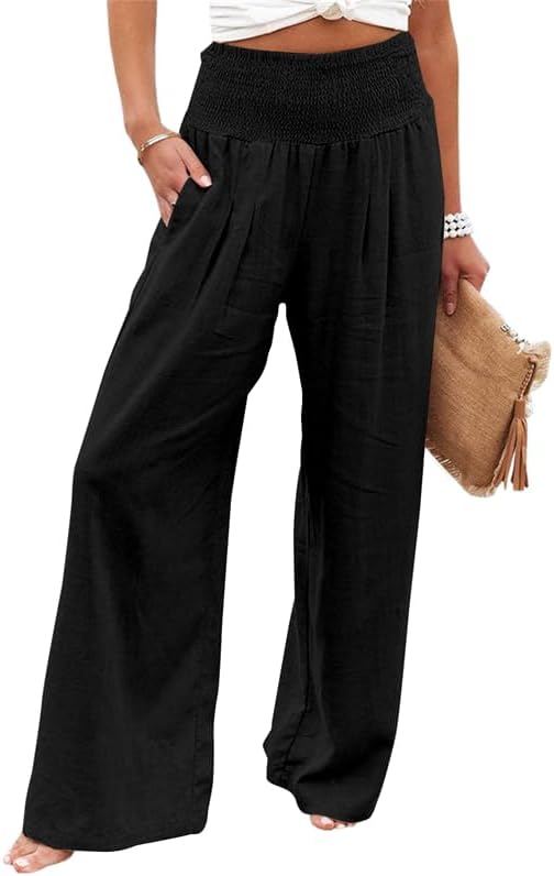 Linen Wide Leg Pants