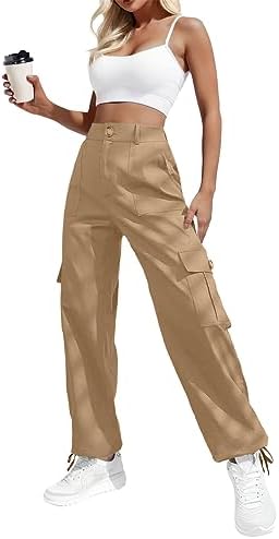 High Waisted Cargo Pants